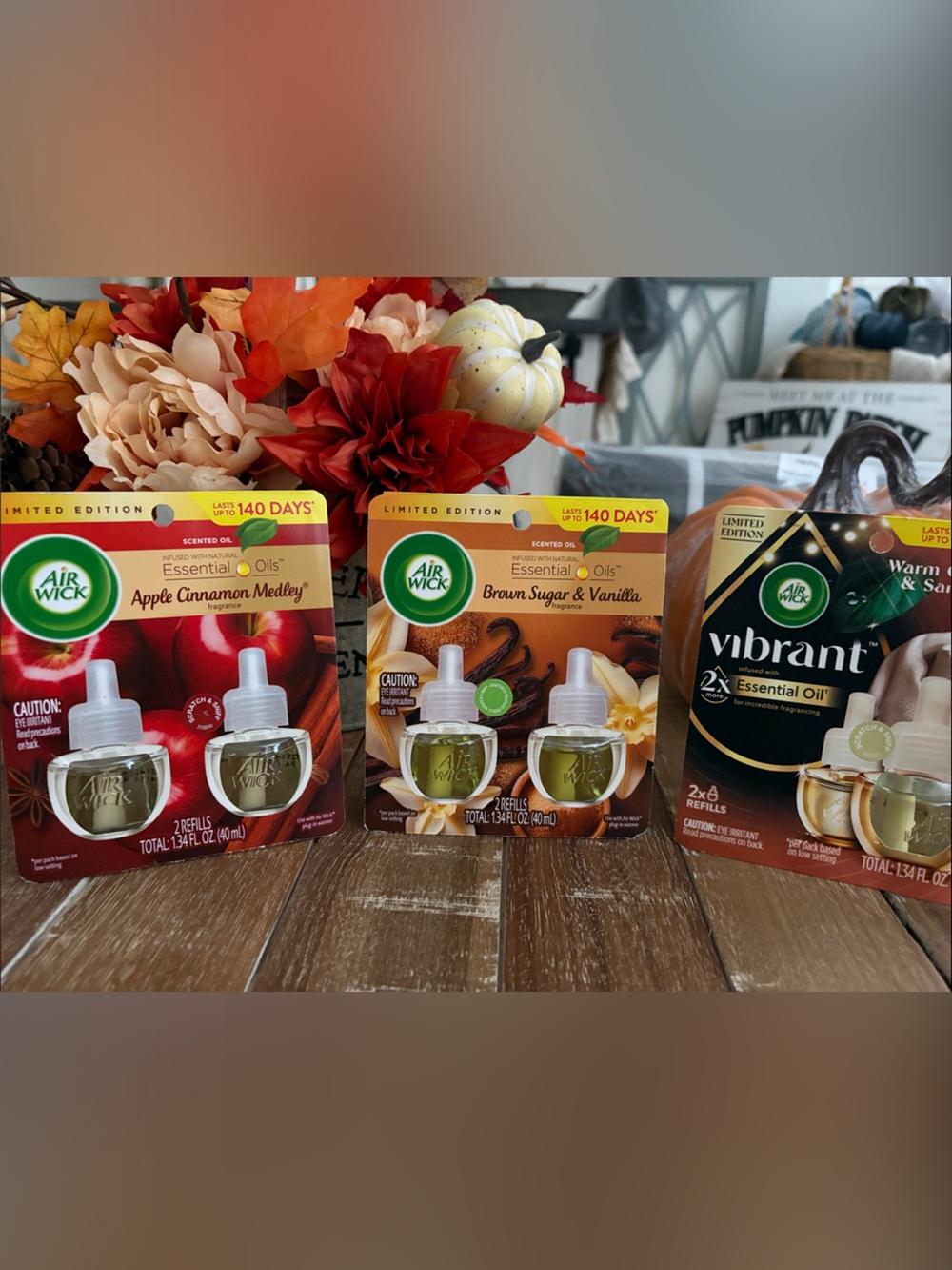 Air Wick Plug-In Refills (6) Autumn Scents